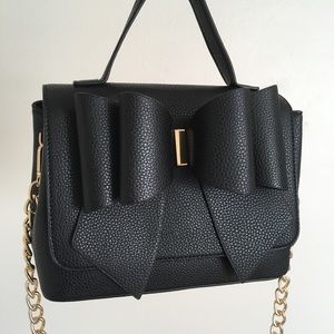 Large Bow Black Harajuku Kawaii Handbag Bag